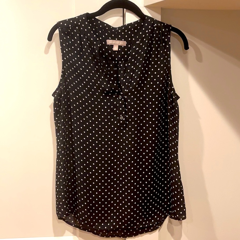 Banana republic polkadot blouse